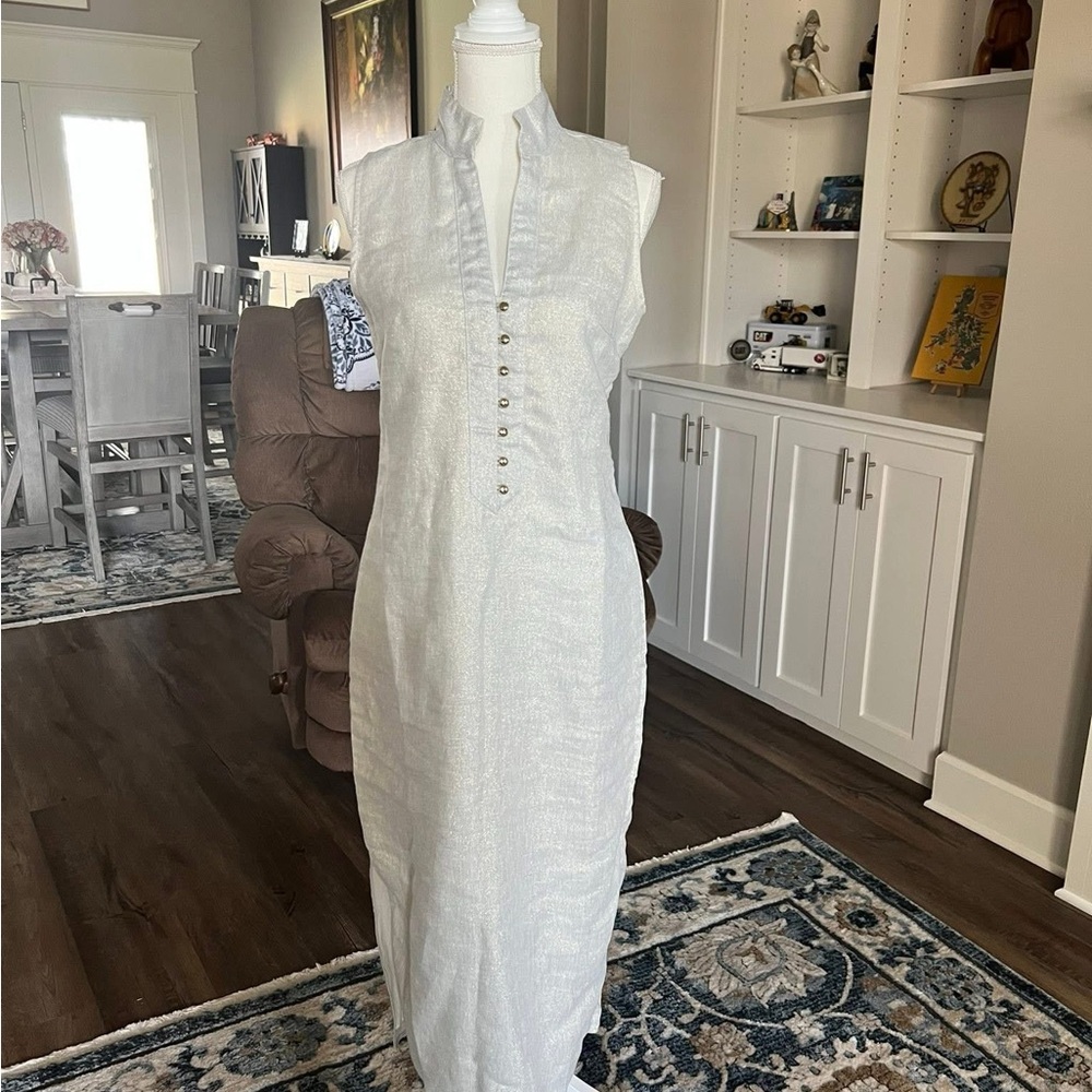 Sail to Sable Elegant White Sleeveless Dress
